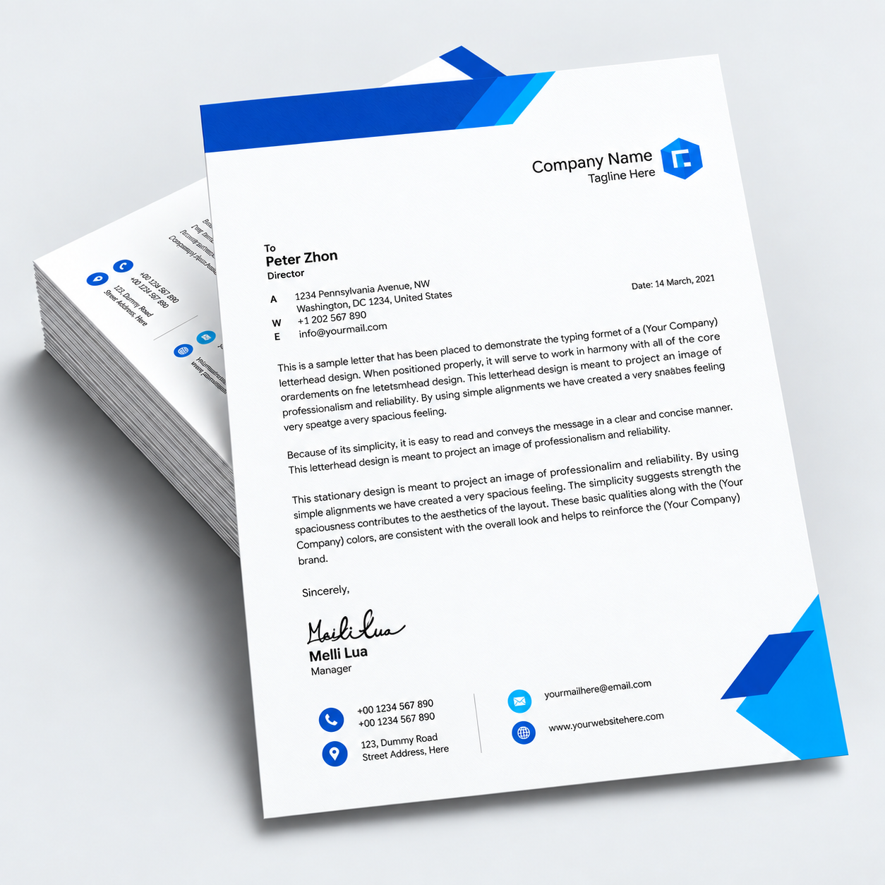 Letterhead Printing | Custom Company Letterheads